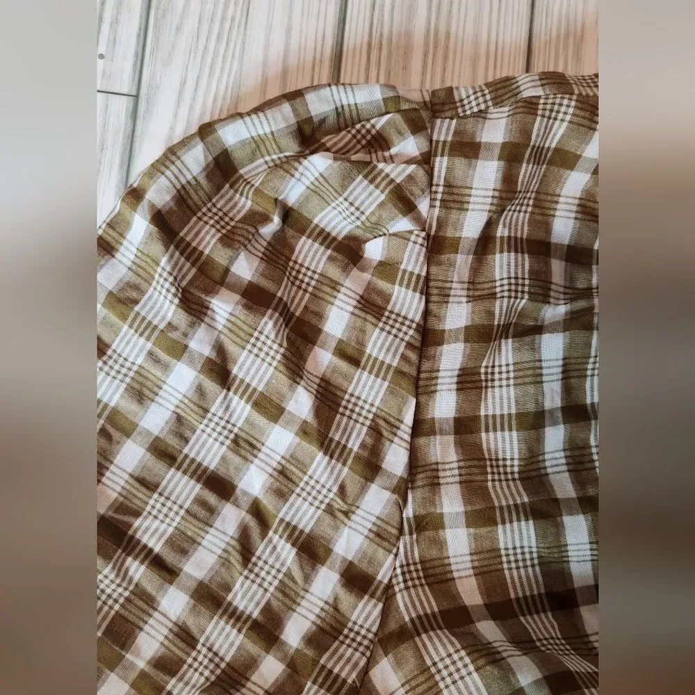 Madewell gingham blouse